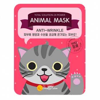 Антивозрастная тканевая маска Total Solution 2X Power Animal Mask Anti-Wrinkle
