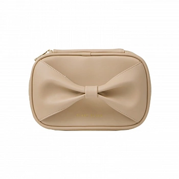 Дорожная косметичка с лентой (Бежевый) Ribbon Cosmetic Travel Pouch (Beige)
