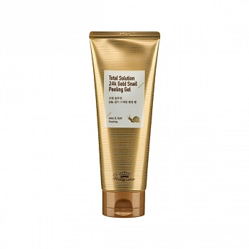 Пилинг гель с муцином улитки и золотом Total Solution 24K Gold Snail Peeling Gel