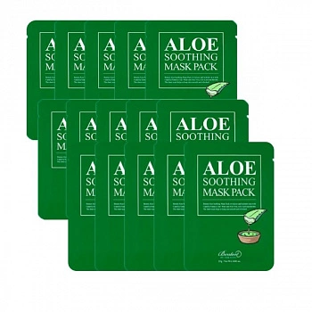 Увлажняющая маска с алоэ 15 шт. Aloe Soothing Mask Pack 15 pcs