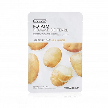 Успокаивающая маска с экстрактом картофеля Real Nature Sheet Mask Potato
