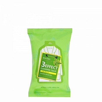 Салфетки для снятия макияжа 20шт 3 Effect Cleansing Tissue 20ea