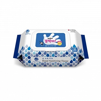 Детские антибактериальные салфетки BABY Hand Sanitizing Tissue