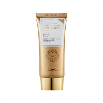 Солнцезащитный крем-праймер под макияж Snail All In One Sun + Primer SPF50+ PA++++