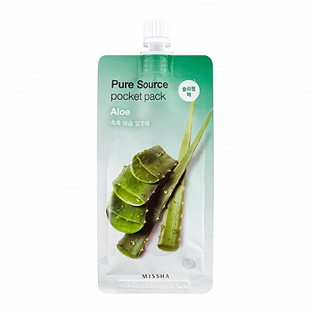 Ночная маска с экстрактом алоэ Pure Source Pocket Pack - Aloe