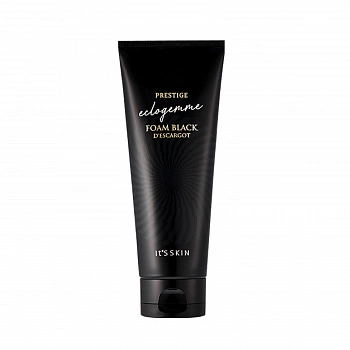 Черная пенка для умывания с муцином улитки и женьшенем Prestige Eclogemme Foam Black D'escargot
