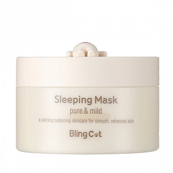 Ночная маска с молочными протеинами Bling Cat Sleeping Mask