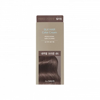 Краска для волос 02 Silk Hair Color Cream Natural Brown