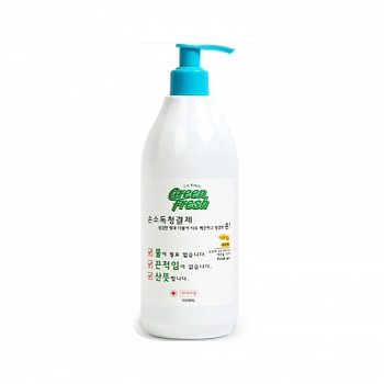 Дезинфицирующее средство для рук 500 мл Green Fresh Hand Cleaner 500 ml
