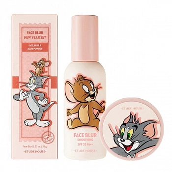 Набор разглаживающей базы под макияж и пудры Lucky Together Face Blur Set