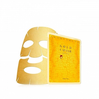 Антивозрастная тканевая маска Prime Youth Gold Caviar Gold Foil Mask