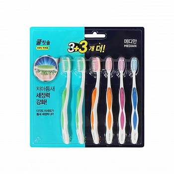 Набор зубных щеток 6шт Cool Toothbrush Set 6ea
