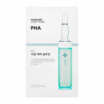 Маска для лица с РНА-кислотами Mascure Peeling Solution Sheet Mask