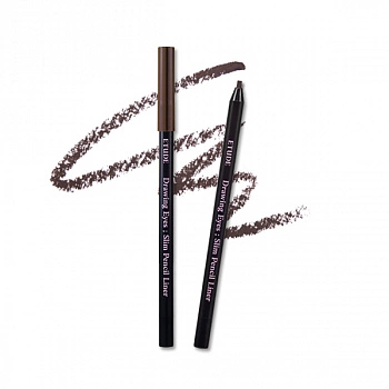 Тонкий карандаш для глаз 02 Drawing Eyes Slim Pencil Liner 02