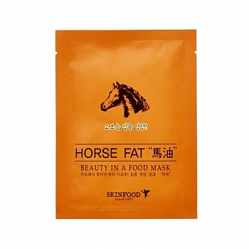 Экспресс-маска с натуральными экстрактами 01 Beauty In a Food Mask Sheet Horse Fat