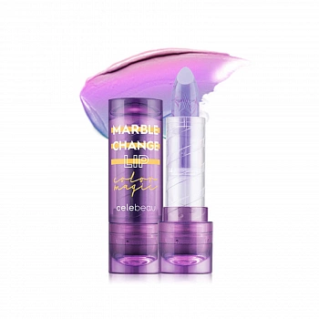 Бальзам для губ 3 в 1 оттенок 05 Фиолетовый пунш Marble Change Lip 05 Violet Punch