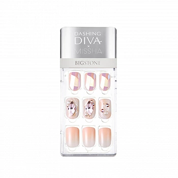 Ногти накладные 01 Dashing Diva Magic Press Super Slim Fit Big Stone 01