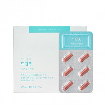 Добавка к еде в виде капсул с экстрактом зеленого чая Drop Eat