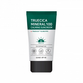 Успокаивающий солнцезащитный крем Truecica Mineral 100 Calming Suncreem