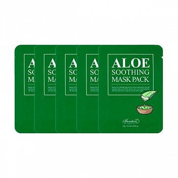 Увлажняющая маска с алоэ 5 шт. Aloe Soothing Mask Pack 5 pcs