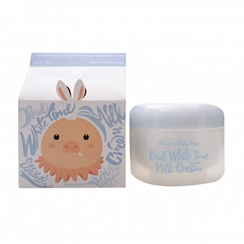 Осветляющий крем для лица и тела с козьим молоком Milky Piggy Real White Time Milk Cream