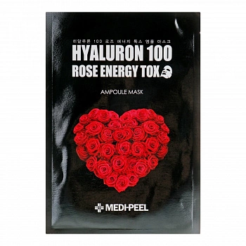 Ампульная омолаживающая маска с розой Hyaluron Rose Energy Tox Ampoule Mask