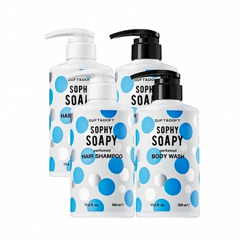 Увлажняющий набор средств для душа 01 Shower Moisturizing Set (Shampoo 2ea + Body Wash 2ea) Sophy Soapy