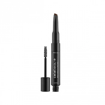 Карандаш-тушь для бровей 02 натуральный коричневый Brow Pencil & Cara Duo 02 Natural Brown