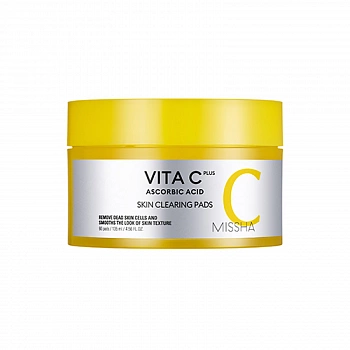Очищающие диски с Витамином С Vita C Plus Ascorbic Acid Skin Clearing Pad