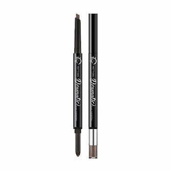 Двойной карандаш для бровей 02 серо-коричневый Dramatic Dual Eyebrow 02 Deep Brown