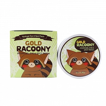 Гидрогелевые патчи под глаза с золотом Gold Racoony Hydrogel Eye & Spot Patch