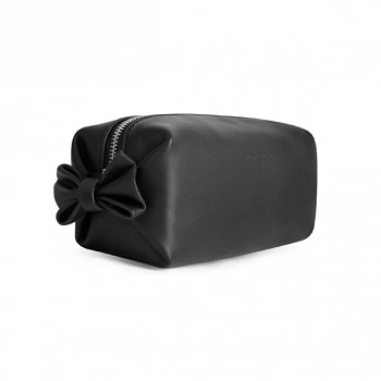 Косметичка на молнии с лентой (Черный) Ribbon Zipper Pouch (Black)