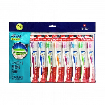 Набор зубных щеток 10шт Cool Toothbrush Set 10ea
