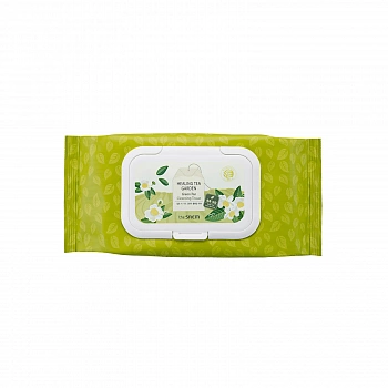 Очищающие салфетки с экстрактом зеленого чая 60шт Healing Tea Garden Green Tea Cleansing Tissue