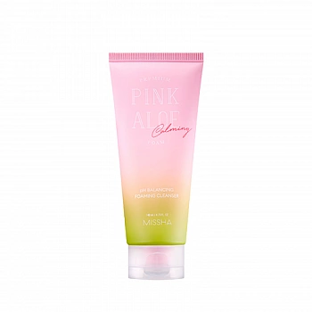 Слабокислотная пенка для умывания Premium Pink Aloe pH Balancing Foaming Cleanser