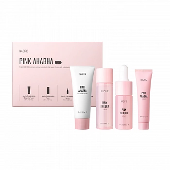 Набор мини-средств с АНА и ВНА кислотами Pink AHA BHA Kit