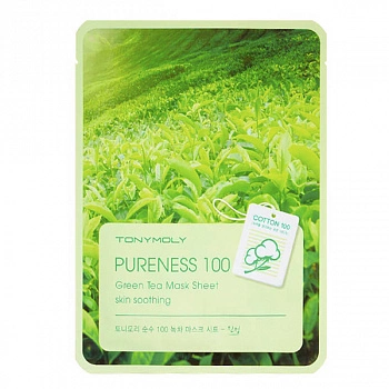 Набор тканевых масок для лица с экстрактом зелёного чая 10шт Pureness 100 Green Tea Mask Sheet Set 10ea