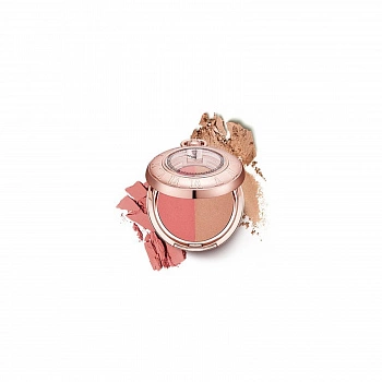 Двойные румяна в форме старинных часов оттенок 04 Momentique Time Blusher 04 10:00 p.m.