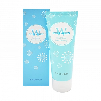 Пенка для умывания с морским коллагеном W Collagen Pure Shining Foam Cleansing