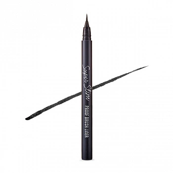 Супертонкая стойкая подводка для глаз 01 Super Slim Proof Brush Liner 01