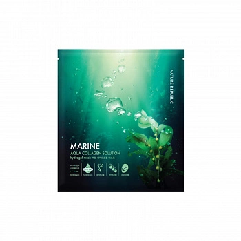 Гидрогелевая маска с морским коллагеном Aqua Collagen Solution Hydro Gel Mask