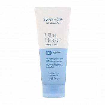 Увлажняющая пенка с гиалуроновой кислотой Super Aqua Ultra Hyalron Cleansing Foam
