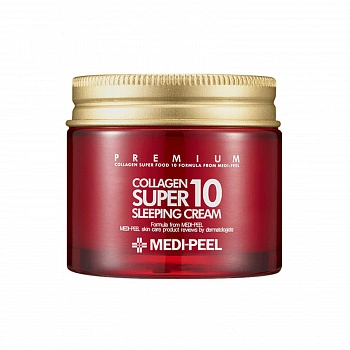 Омолаживающий ночной крем для лица с коллагеном Collagen Super 10 Sleeping Cream