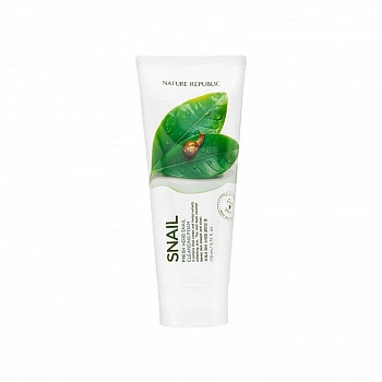 Пенка для умывания с муцином улитки Fresh Herb Cleansing Foam Snail