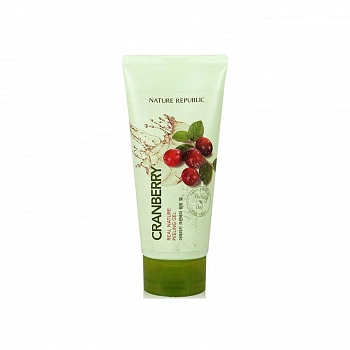 Пилинг-скатка с экстрактом клюквы Real Nature Peeling Gel Cranberry