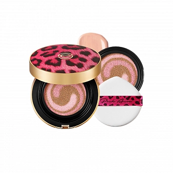 Увлажняющий кушон "Леопардовый кейс" + сменный блок 02 Pink Aura Cushion SA + Refill Leopard Edition 23