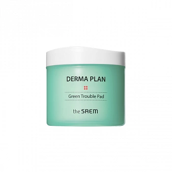 Очищающие пады Derma Plan Green Trouble Pad