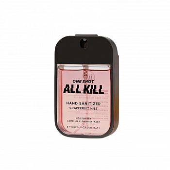 Антисептик для рук с ароматом грейпфрута One Shot All Kill Hand Clean Mist Grapefruit