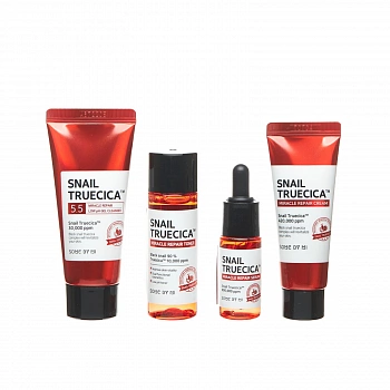 Набор миниатюр для восстановления кожи Snail Truecica Miracle Repair Starter Kit