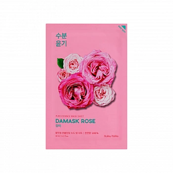 Увлажняющая тканевая маска с розой Pure Essence Mask Sheet Damask Rose